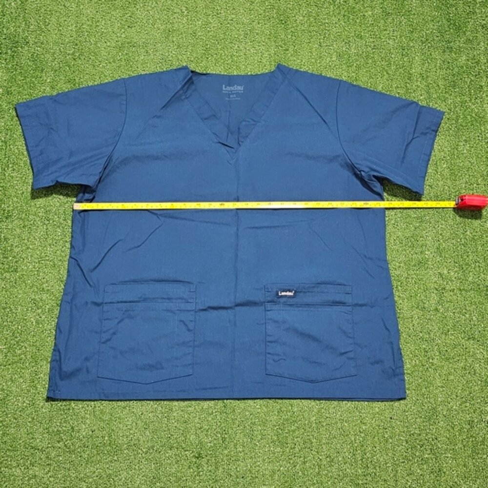 Landau Blue Scrub Top